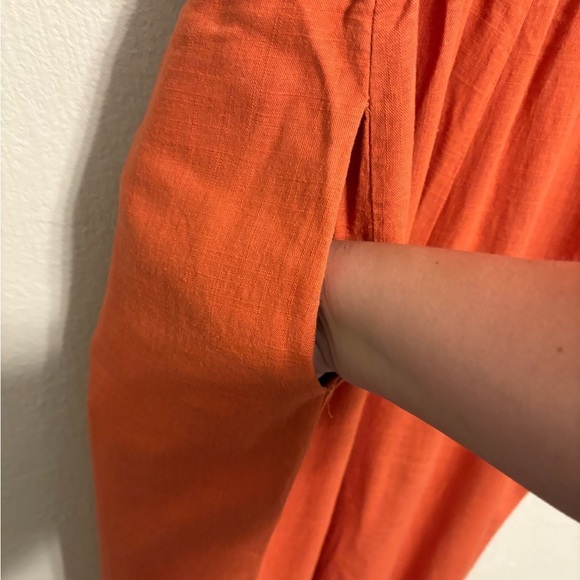 Modcloth Vibrant Orange Button-Down Jumpsuit - Picture 5 of 5
